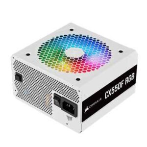 Nguồn Corsair CX550F RGB Black 80 Plus Bronze - Full Modul chính hãng, giá rẻ độ ổn định cao, tiết kiệm điện, đa năng, tương thích với nhiều hệ thống. Mua ngay với giá rẻ tại GG Store Đà Nẵng. Nguồn Corsair CX550F RGB Black 80 Plus Bronze – Full Modular có khả năng cung cấp năng lượng ổn định và bảo vệ các linh kiện máy tính khỏi các vấn đề liên quan đến điện áp. Tính năng RGB độc đáo của sản phẩm sẽ giúp tôn lên vẻ đẹp của bộ máy tính của bạn.
