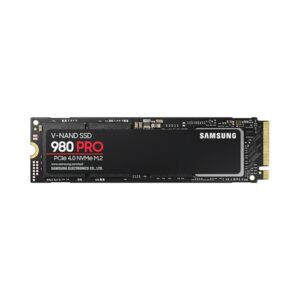 Ổ cứng SSD Samsung 980 PRO 1TB PCIe NVMe 4.0×4 cho tốc độ đọc và ghi cực nhanh lên đến 7000MB/s và 5000MB/s, giúp nâng cao hiệu suất máy tính của bạn. Sản phẩm được thiết kế với công nghệ V-NAND và tự động đưa vào chế độ Sleep khi không sử dụng, tiết kiệm năng lượng và kéo dài tuổi thọ sản phẩm. Tận hưởng trải nghiệm làm việc mượt mà và tốc độ truy xuất dữ liệu chưa từng có với Samsung 980 PRO 1TB PCIe NVMe 4.0×4.